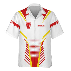 Railspirit Personalized Pennsylvania Railroad Hawaiian Shirt Unisex Train Shirt All Over Print