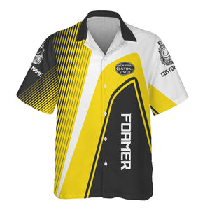 Railspirit Personalized New York Central Railroad Hawaiian Shirt Vibrant Striking Style Shirt For Rail Enthusiasts