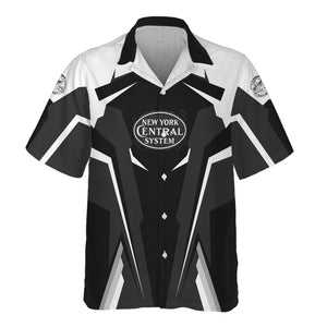 Railspirit Personalized New York Central Railroad Hawaiian Shirt Strong Line Style Train Unisex Shirt All Over Print