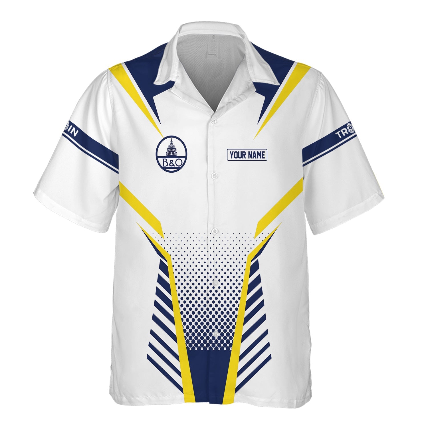 Railspirit Personalized Baltimore and Ohio Railroad Hawaiian Shirt Unisex B&O Train Shirt All Over Print