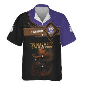 Railspirit Personalized Southern Pacific Railroad Hawaiian Shirt You Need A Ride To The Train Station Shirt For Train Lovers