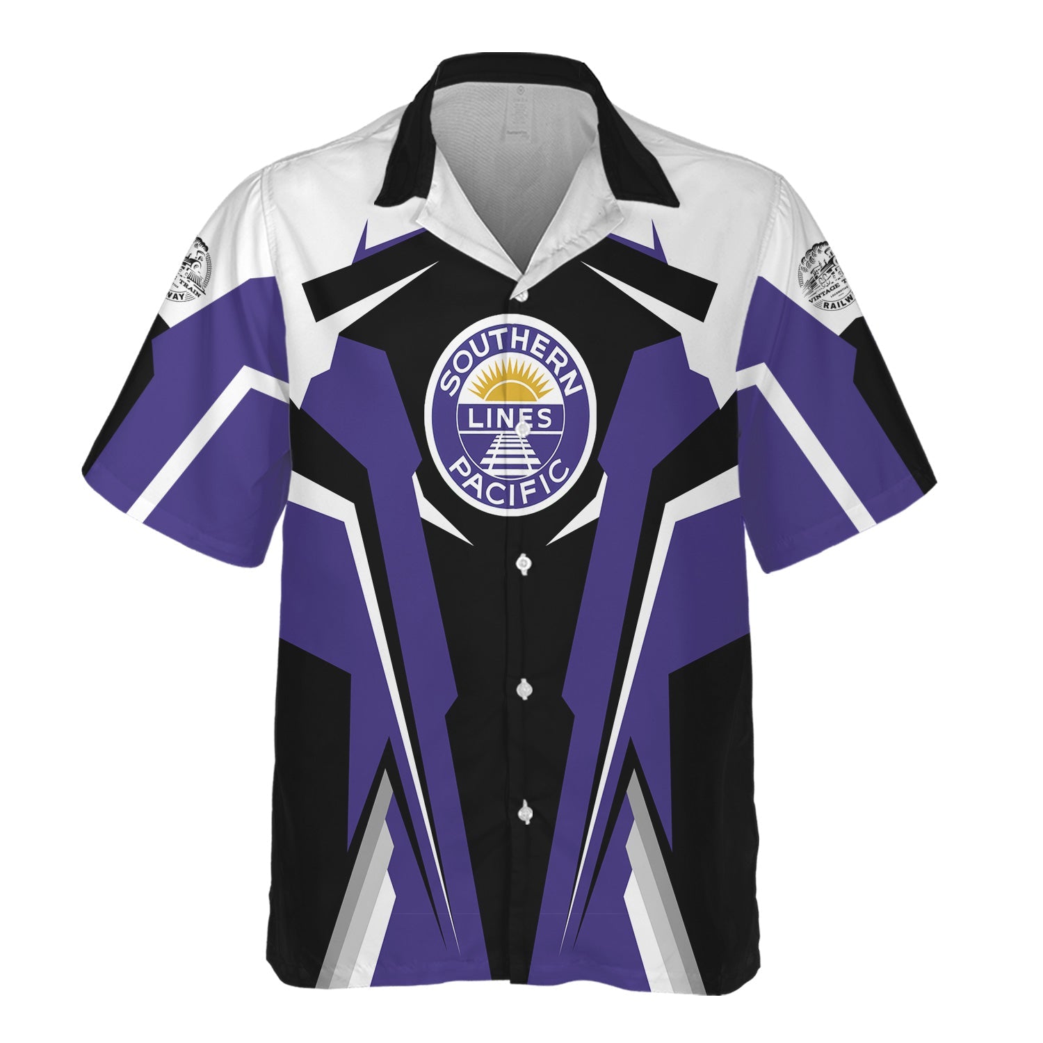 Railspirit Personalized Southern Pacific Railroad Hawaiian Shirt Strong Line Style Train Unisex Shirt All Over Print