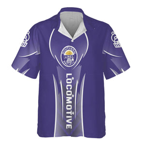 Railspirit Personalized Southern Pacific Railroad Hawaiian Shirt Striking Line Style Train Shirt For Locomotive Lovers