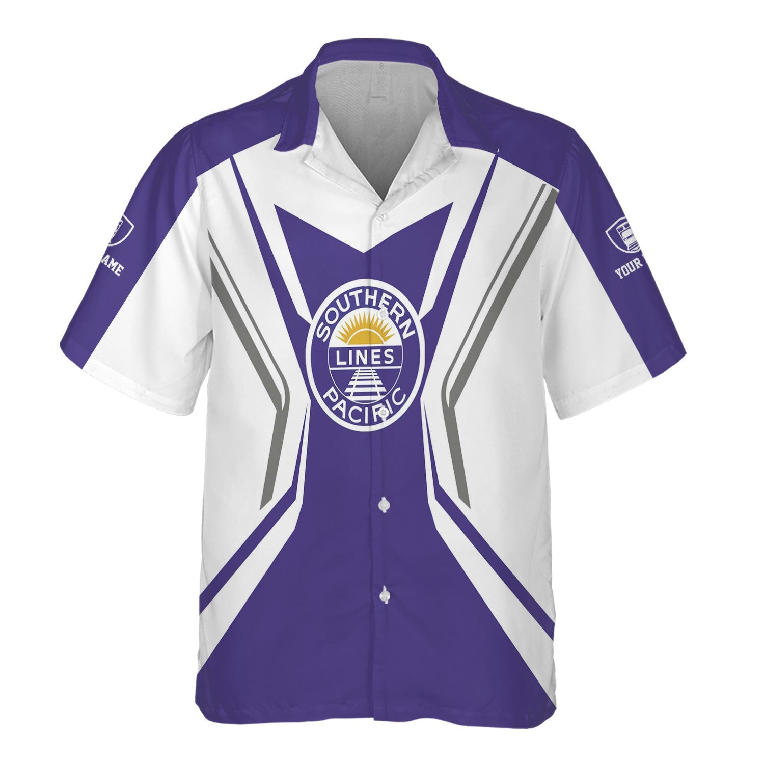 Railspirit Personalized Southern Pacific Railroad Hawaiian Shirt Unique Style with Custom Job Train Shirt