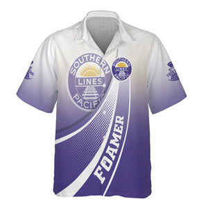 Railspirit Personalized Southern Pacific Railroad Hawaiian Shirt Railway-Themed Style Shirt Gift Idea For Trainspotter