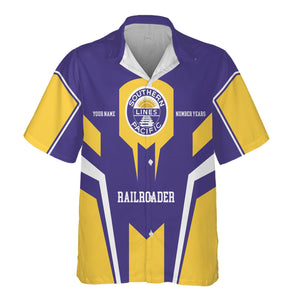 Railspirit Personalized Southern Pacific Railroad Hawaiian Shirt Custom Year Railroader Shirt Gift Idea For Train Lover