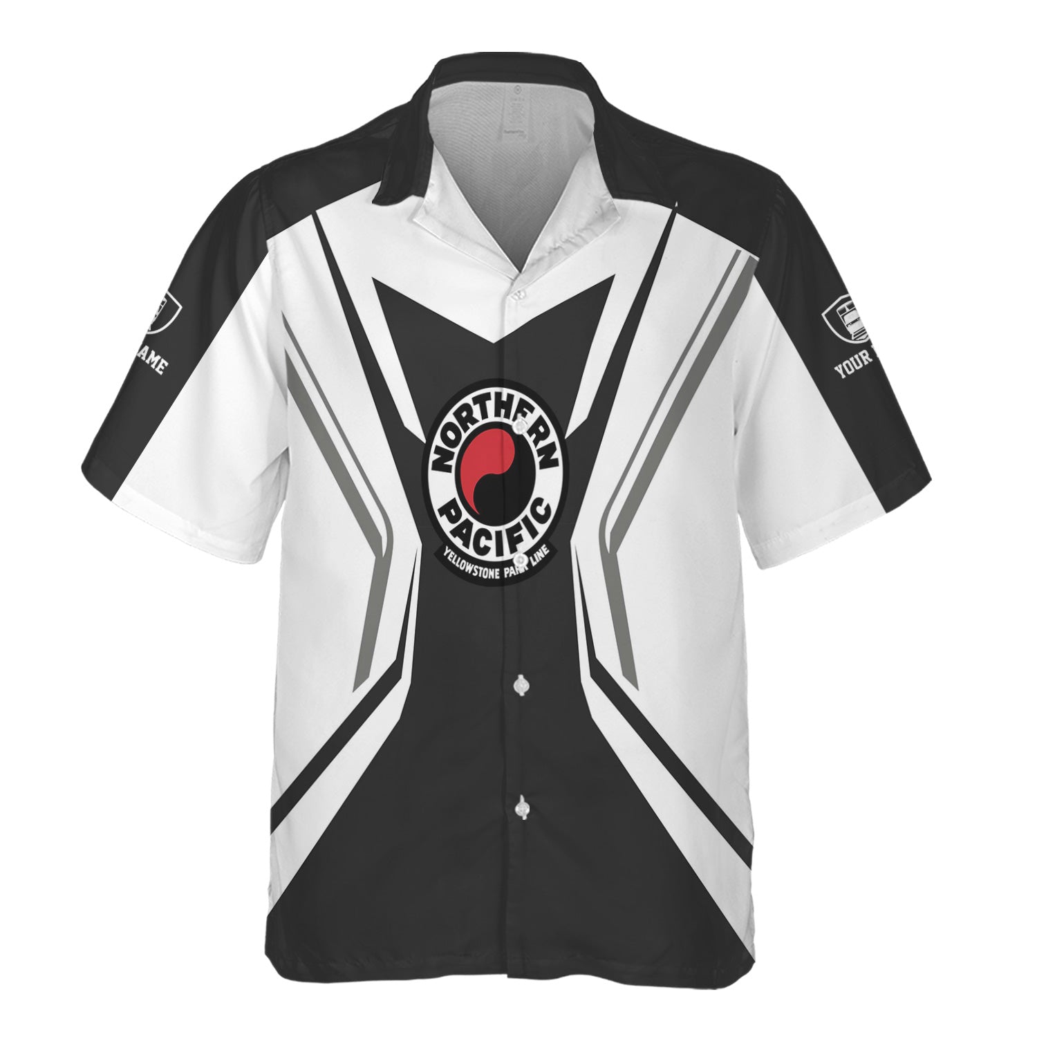 Railspirit Personalized Northern Pacific Railway Hawaiian Shirt Unique Style with Custom Job Train Shirt