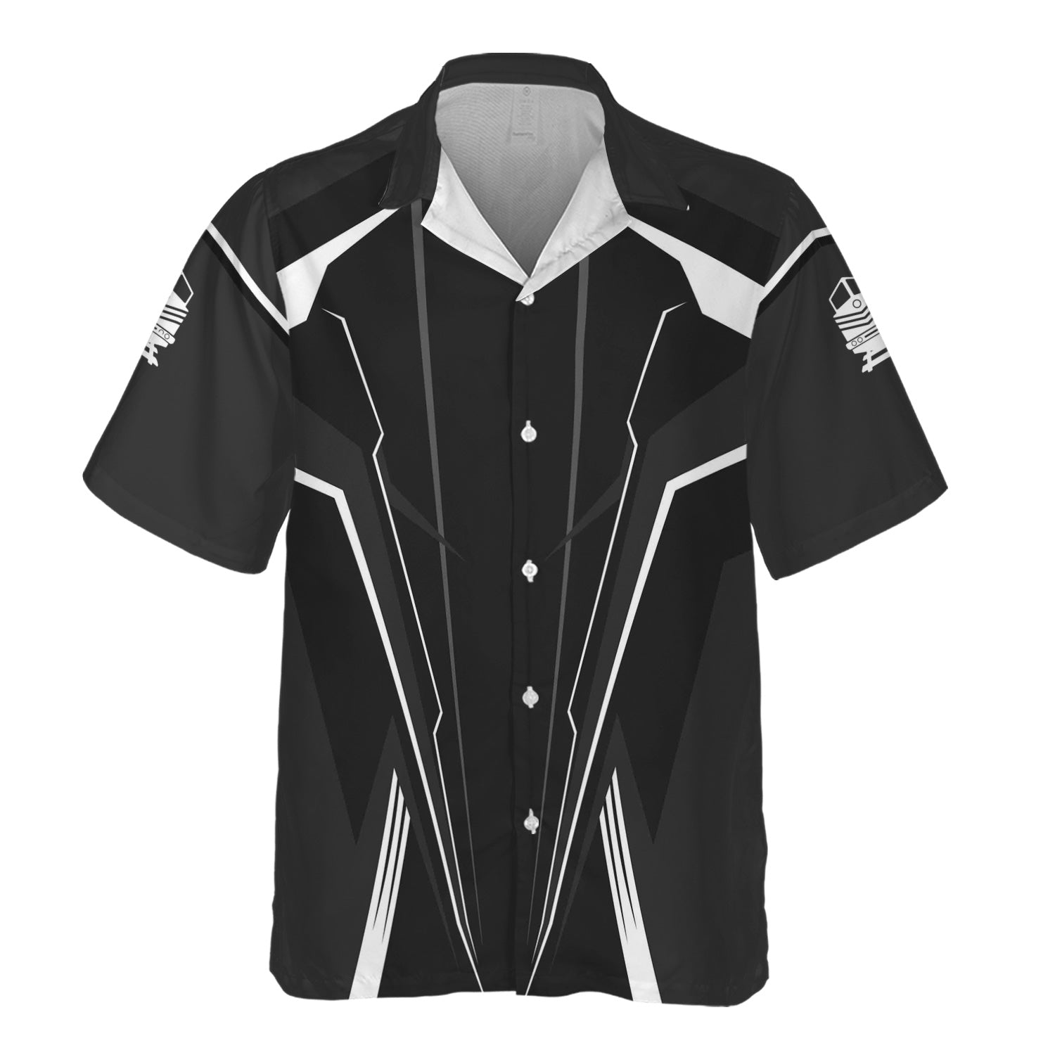 Railspirit Personalized Northern Pacific Railway Hawaiian Shirt Lightning-Edge Design Train Shirt For Railroad Lovers