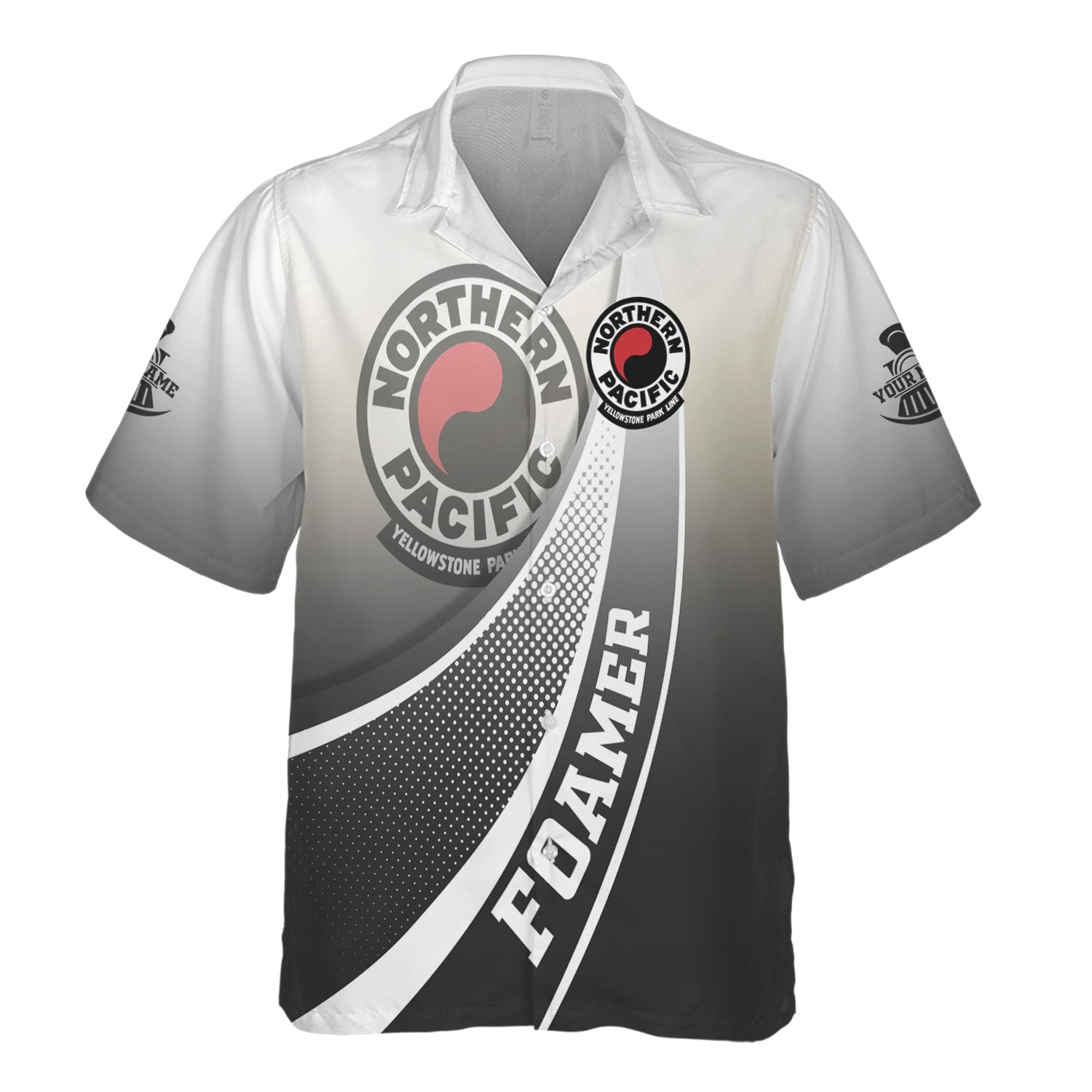 Railspirit Personalized Northern Pacific Railway Hawaiian Shirt Railway-Themed Style Shirt Gift Idea For Trainspotter