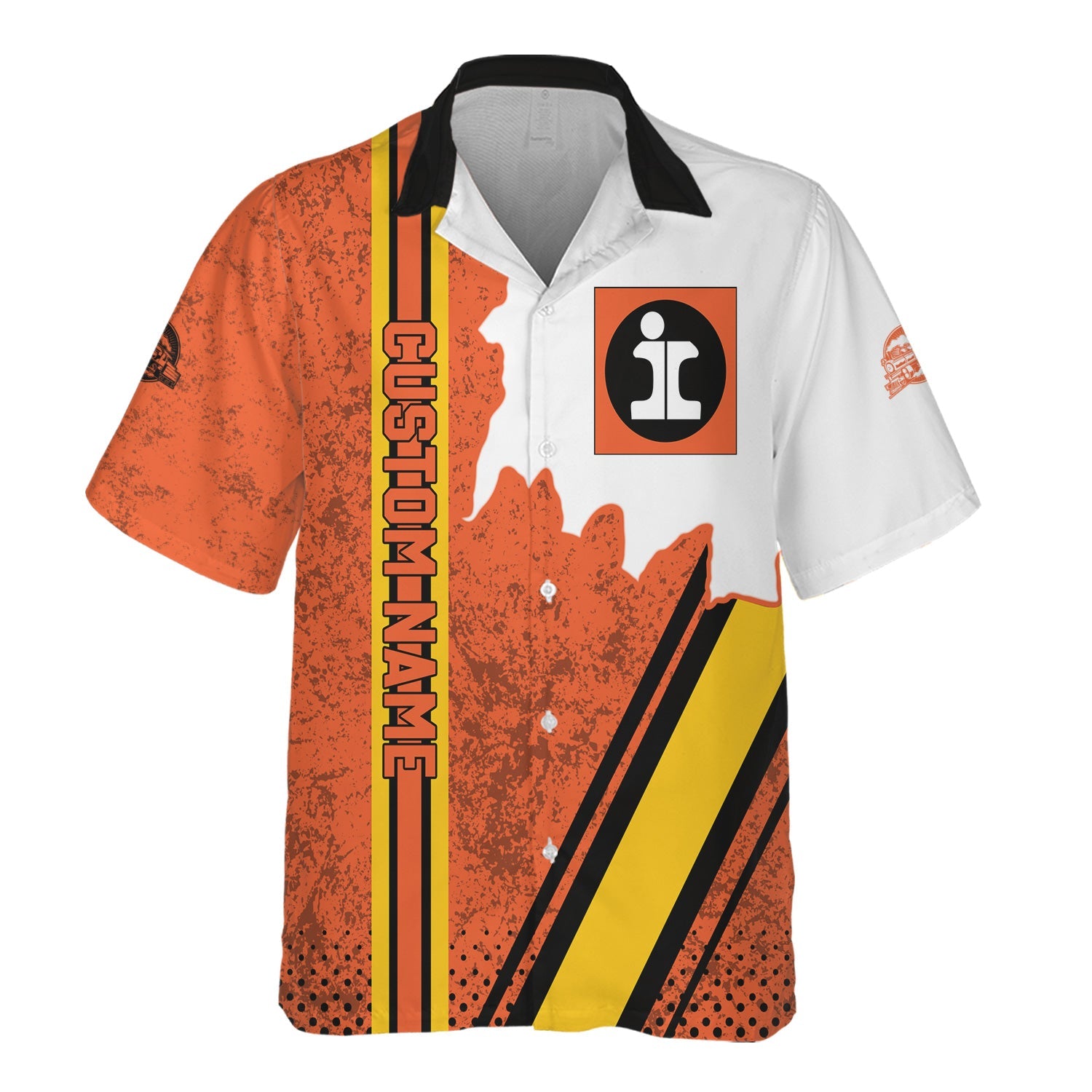 Railspirit Personalized Illinois Central Railroad Hawaiian Shirt All Over Printed Unisex Shirt