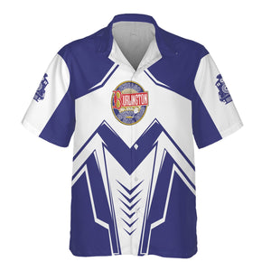 Railspirit Personalized Chicago, Burlington and Quincy Railroad Hawaiian Shirt Railway Trainspotter Style Shirt Gift Idea For Foamers