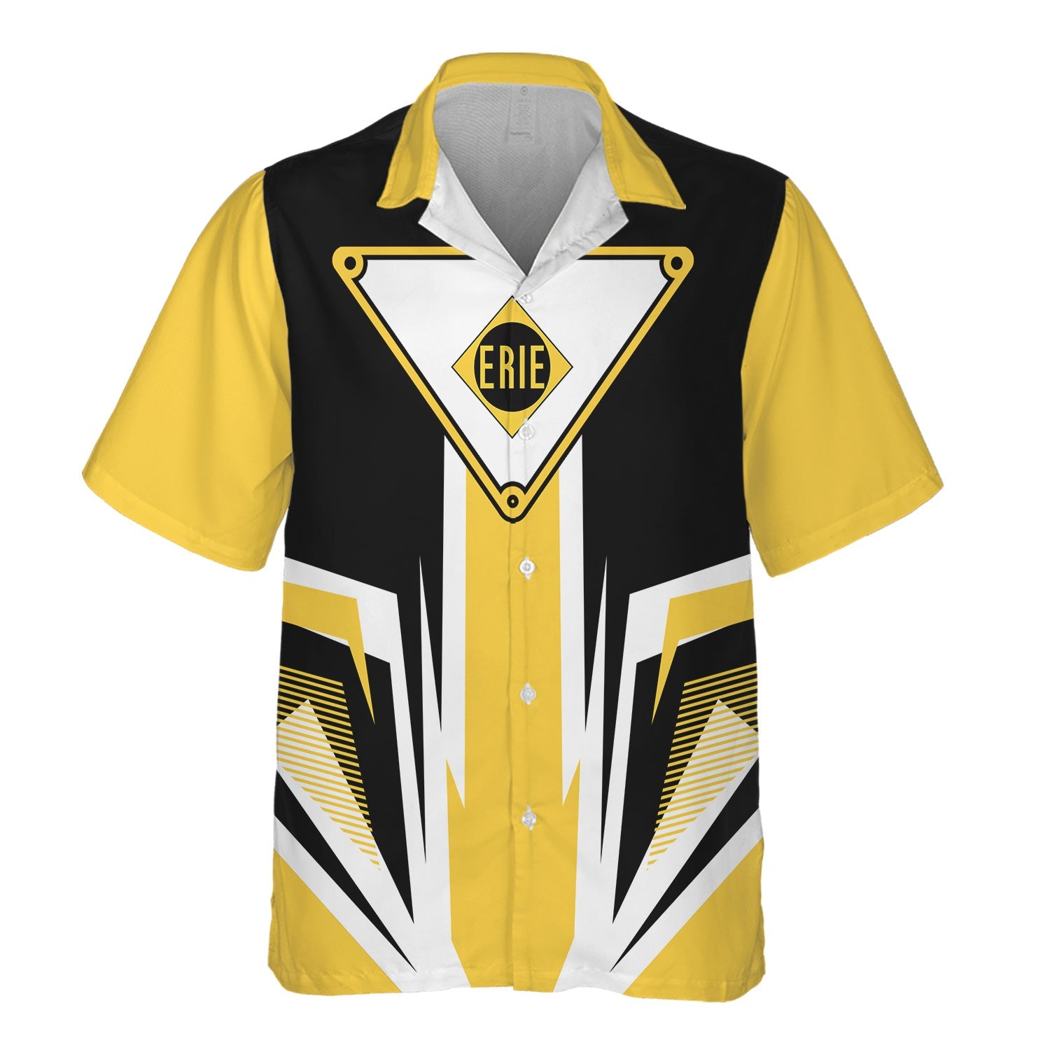 Railspirit Erie Railroad Hawaiian Shirt Bold Graphic Style All Over Printed Shirt