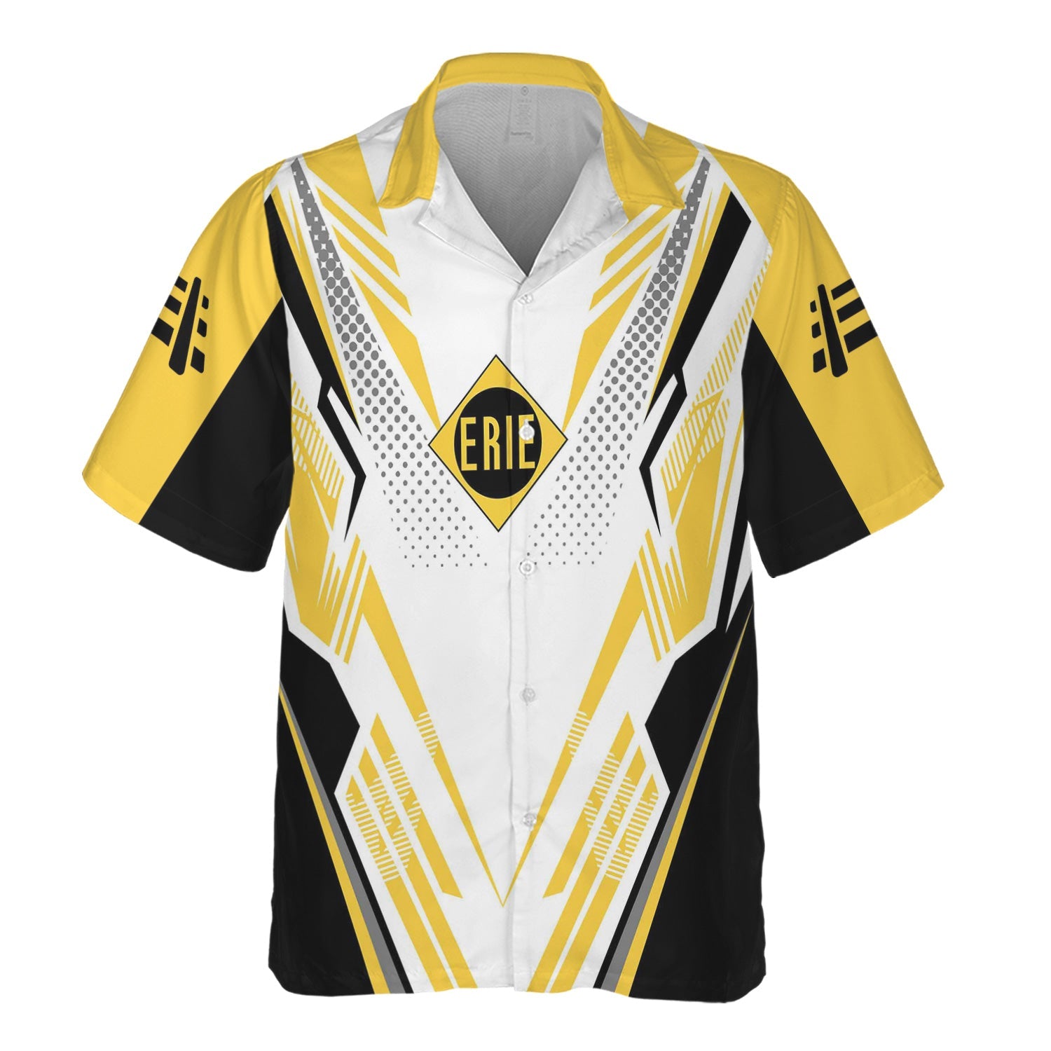 Railspirit Personalized Erie Railroad Hawaiian Shirt Railroad Tribute Design Train Shirt for Train Lovers