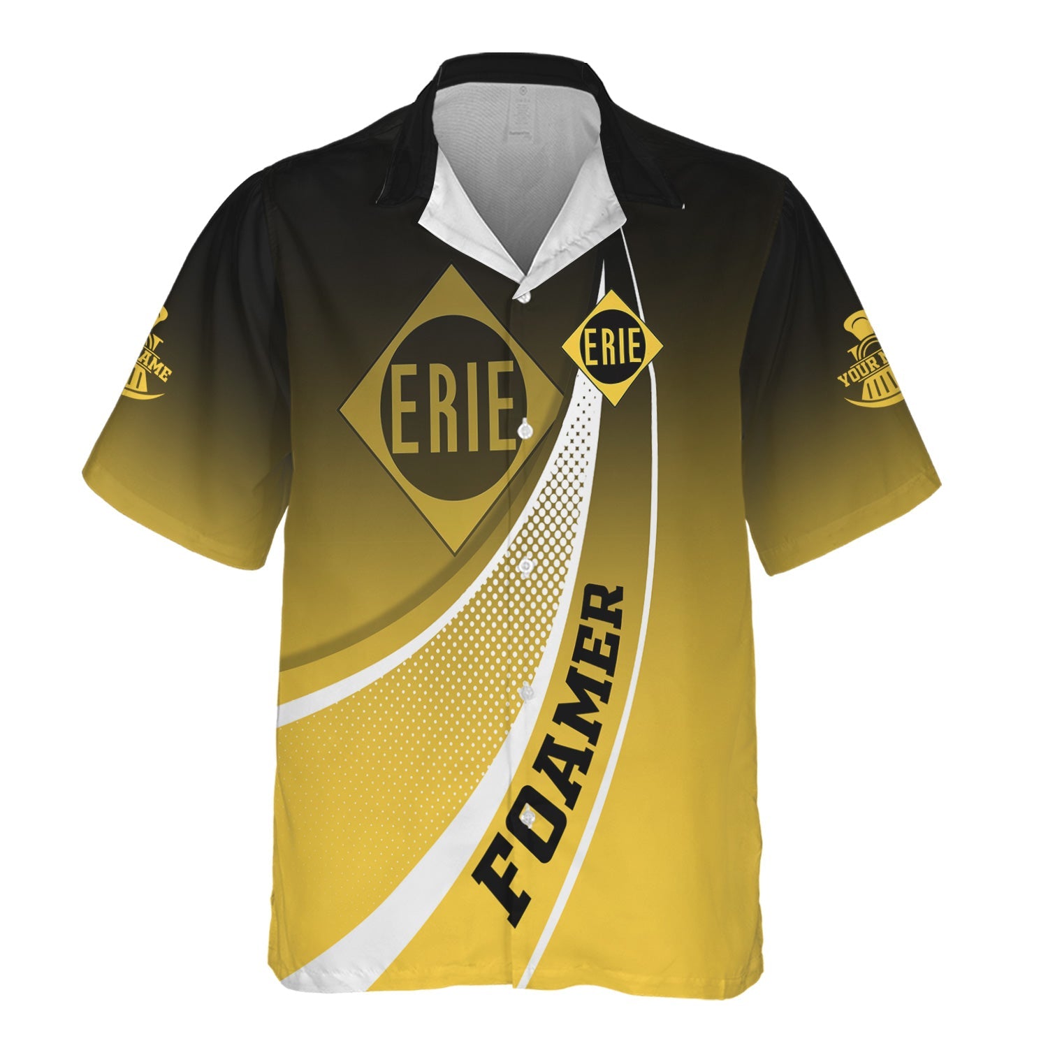 Railspirit Personalized Erie Railroad Hawaiian Shirt Railway-Themed Style Shirt Gift Idea For Trainspotter