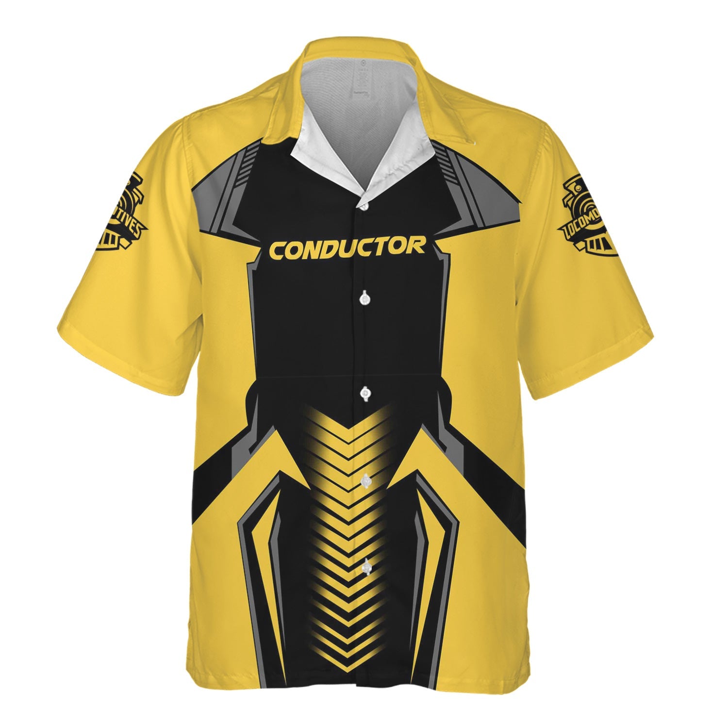 Railspirit Personalized Erie Railroad Hawaiian Shirt Standout Style with Custom Position Train Shirt