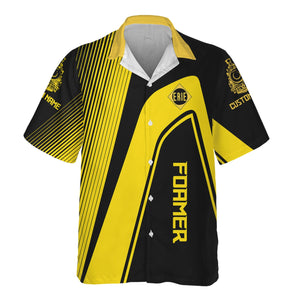 Railspirit Personalized Erie Railroad Hawaiian Shirt Vibrant Striking Style Shirt For Rail Enthusiasts