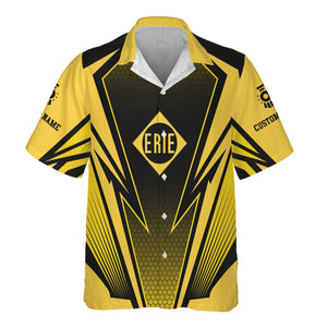 Railspirit Personalized Erie Railroad Hawaiian Shirt Lightning Graphic Style Shirt Gift Idea For Train Lover