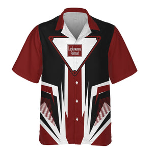 Railspirit Delaware, Lackawanna and Western Railroad Hawaiian Shirt Bold Graphic Style DL&W All Over Printed Shirt