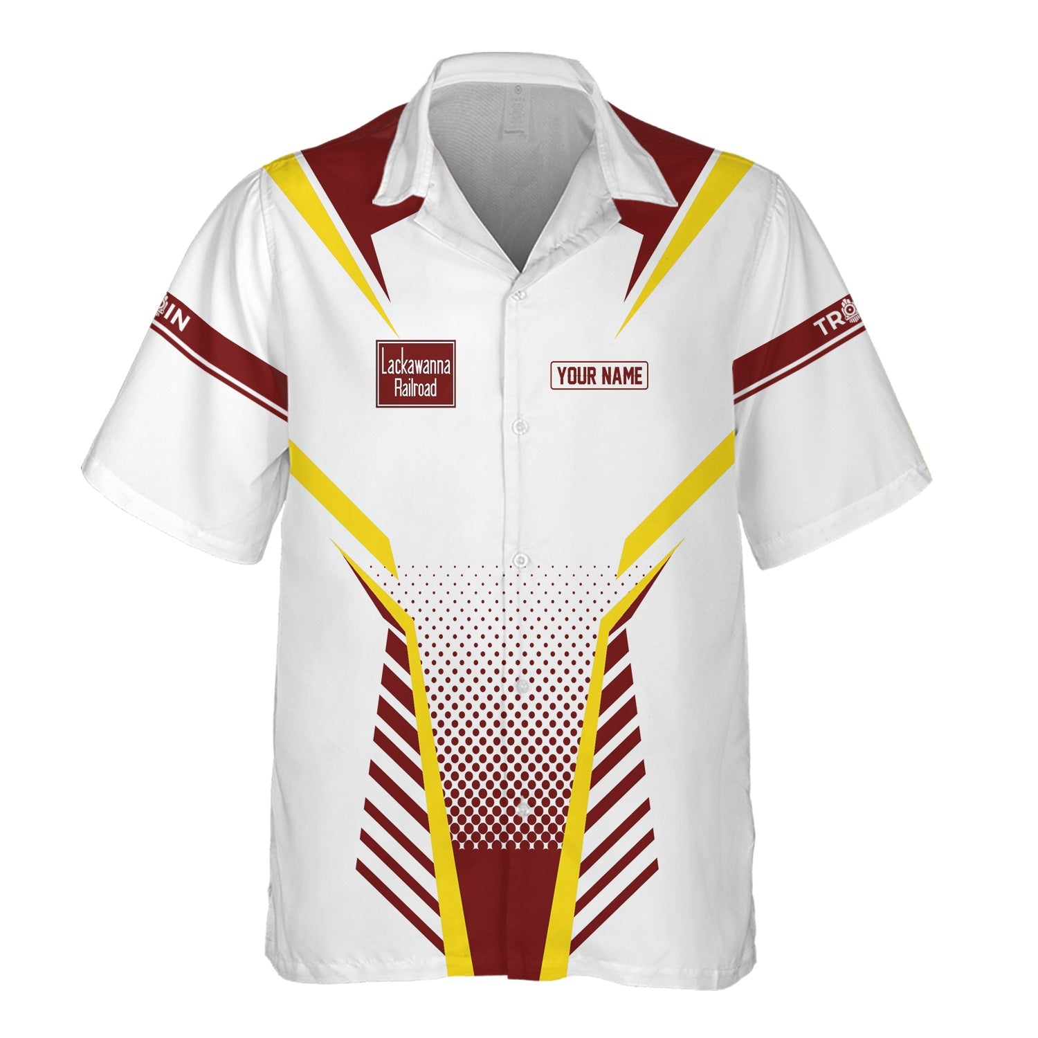 Railspirit Personalized Delaware, Lackawanna and Western Railroad Hawaiian Shirt Unisex DL&W Train Shirt All Over Print