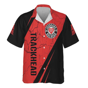 Railspirit Personalized Seaboard Air Line Railroad Hawaiian Shirt Crackle Texture Style Shirt For Trackhead
