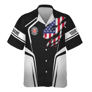 Railspirit Personalized Seaboard Air Line Railroad Hawaiian Shirt American Eagle Vintage Train Shirt