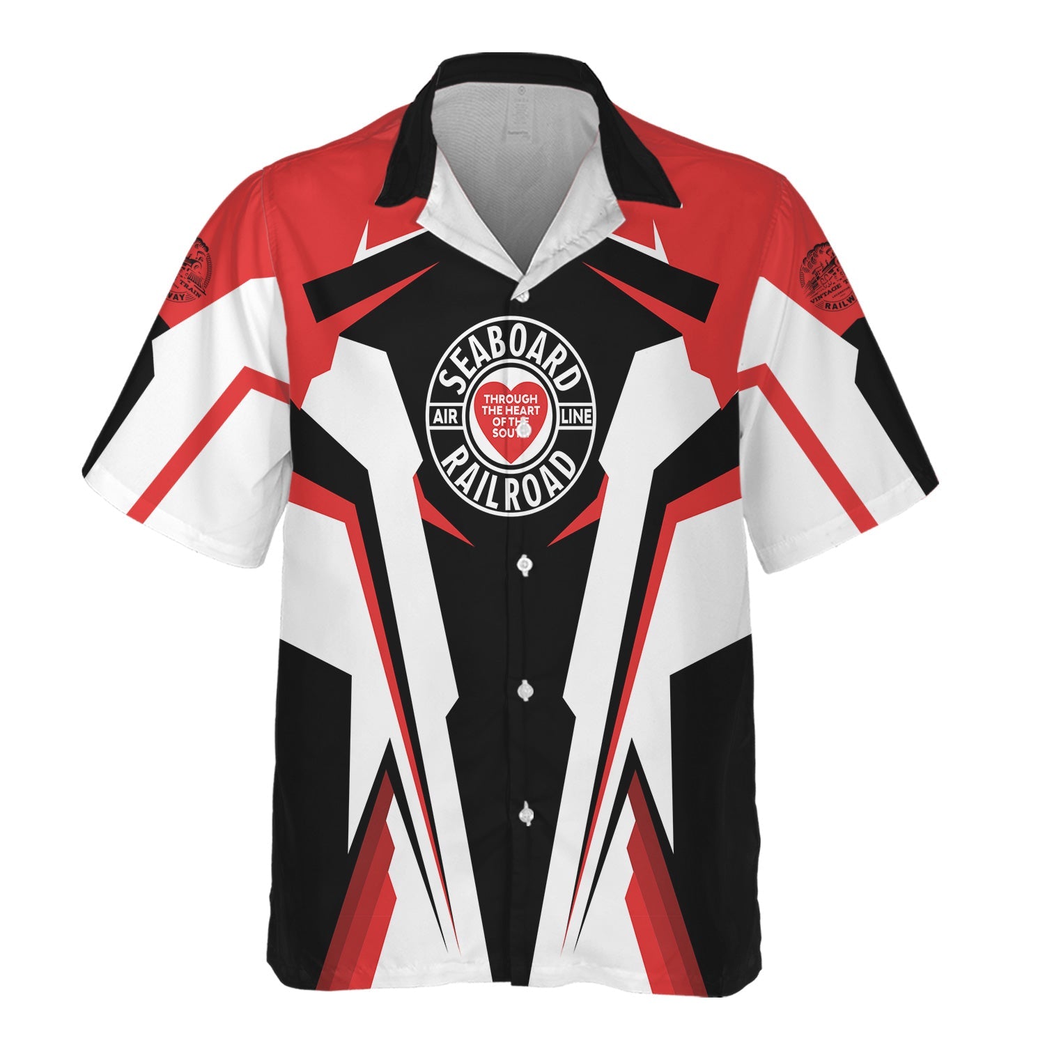 Railspirit Personalized Seaboard Air Line Railroad Hawaiian Shirt Strong Line Style Train Unisex Shirt All Over Print