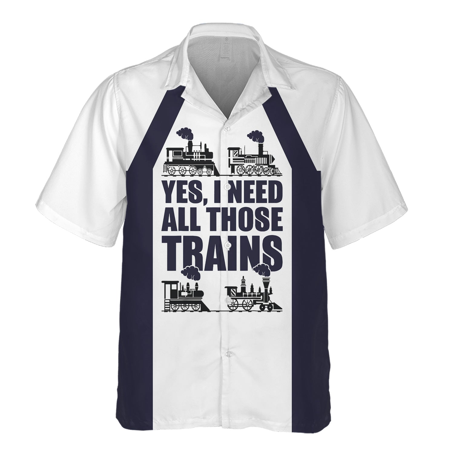 Railspirit Custom Name Chessie System Railroad Hawaiian Shirt Yes I Need All Those Train Printed Shirt