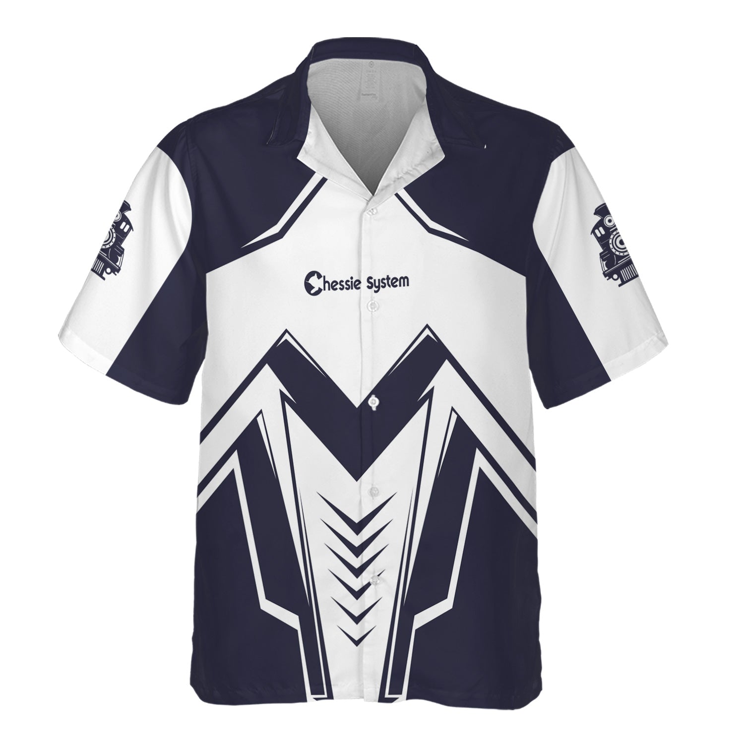 Railspirit Personalized Chessie System Railroad Hawaiian Shirt Railway Trainspotter Style Shirt Gift Idea For Foamers