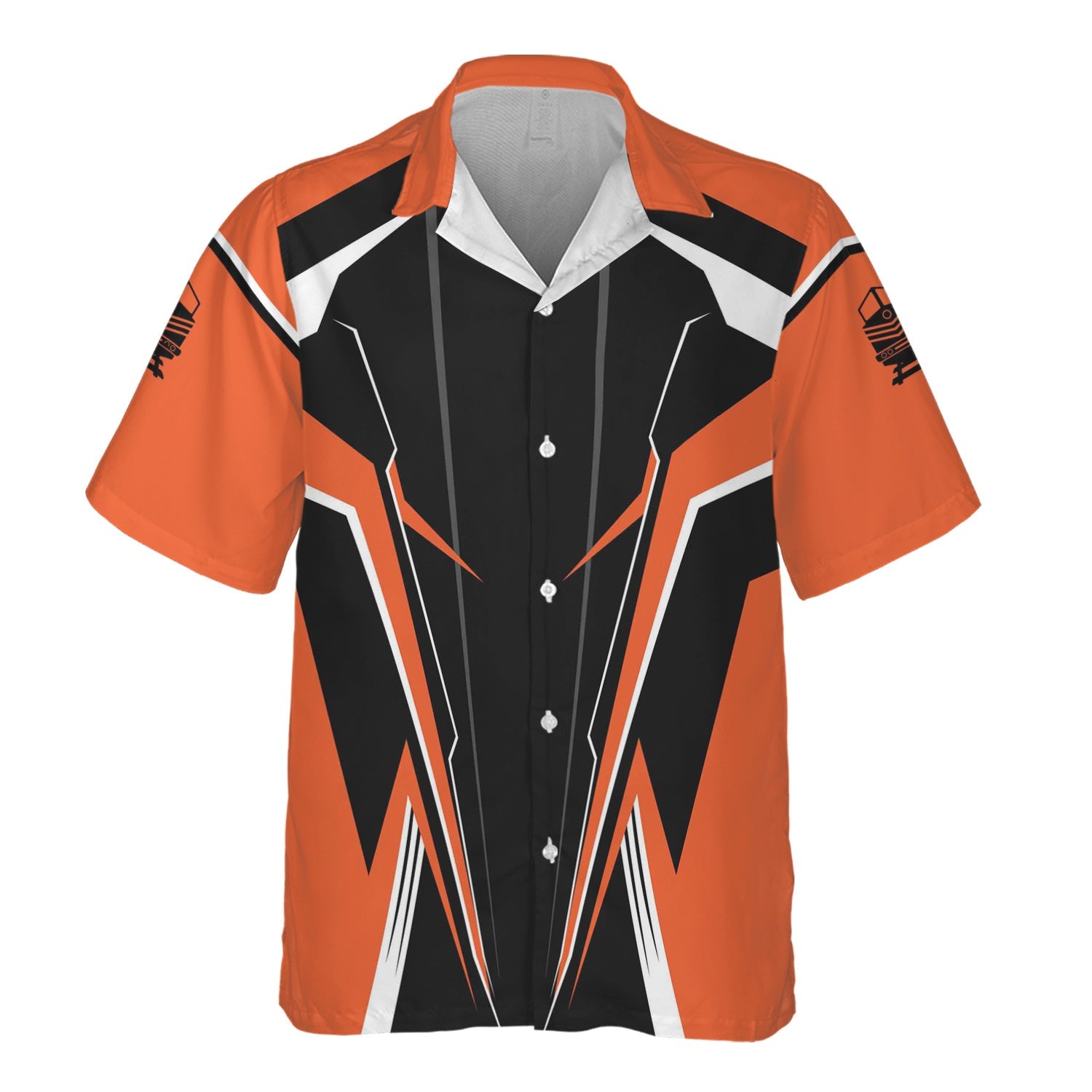 Railspirit Personalized Illinois Central Railroad Hawaiian Shirt Lightning-Edge Design Train Shirt For Railroad Lovers