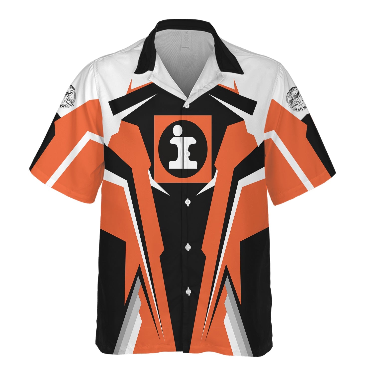 Railspirit Personalized Illinois Central Railroad Hawaiian Shirt Strong Line Style Train Unisex Shirt All Over Print