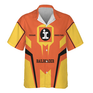 Railspirit Personalized Illinois Central Railroad Hawaiian Shirt Custom Year Railroader Shirt Gift Idea For Train Lover