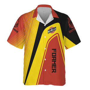 Railspirit Personalized Chicago and North Western Railway Hawaiian Shirt Vibrant Striking Style Shirt For Rail Enthusiasts