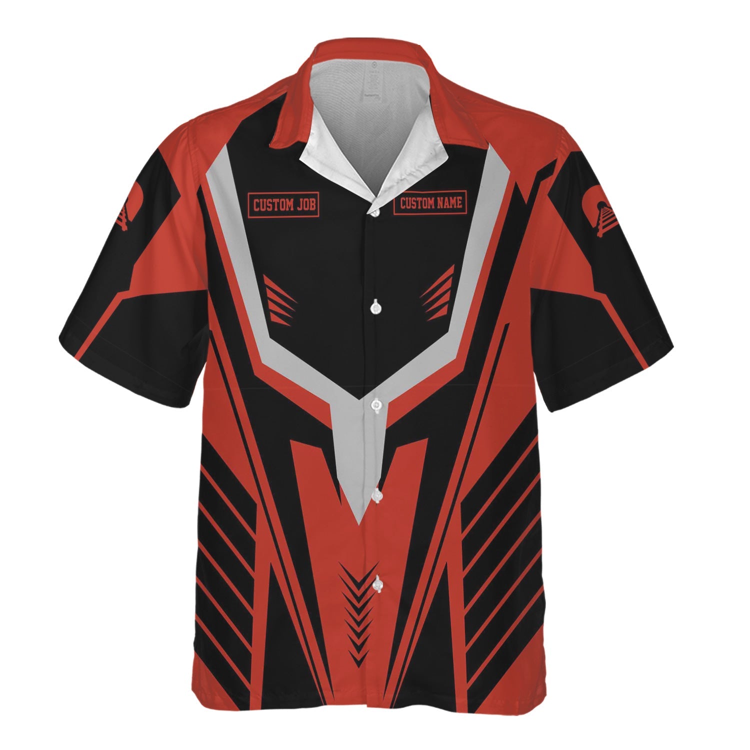 Railspirit Personalized Chicago and North Western Railway Hawaiian Shirt Workwear-Inspired with Custom Position Train Shirt