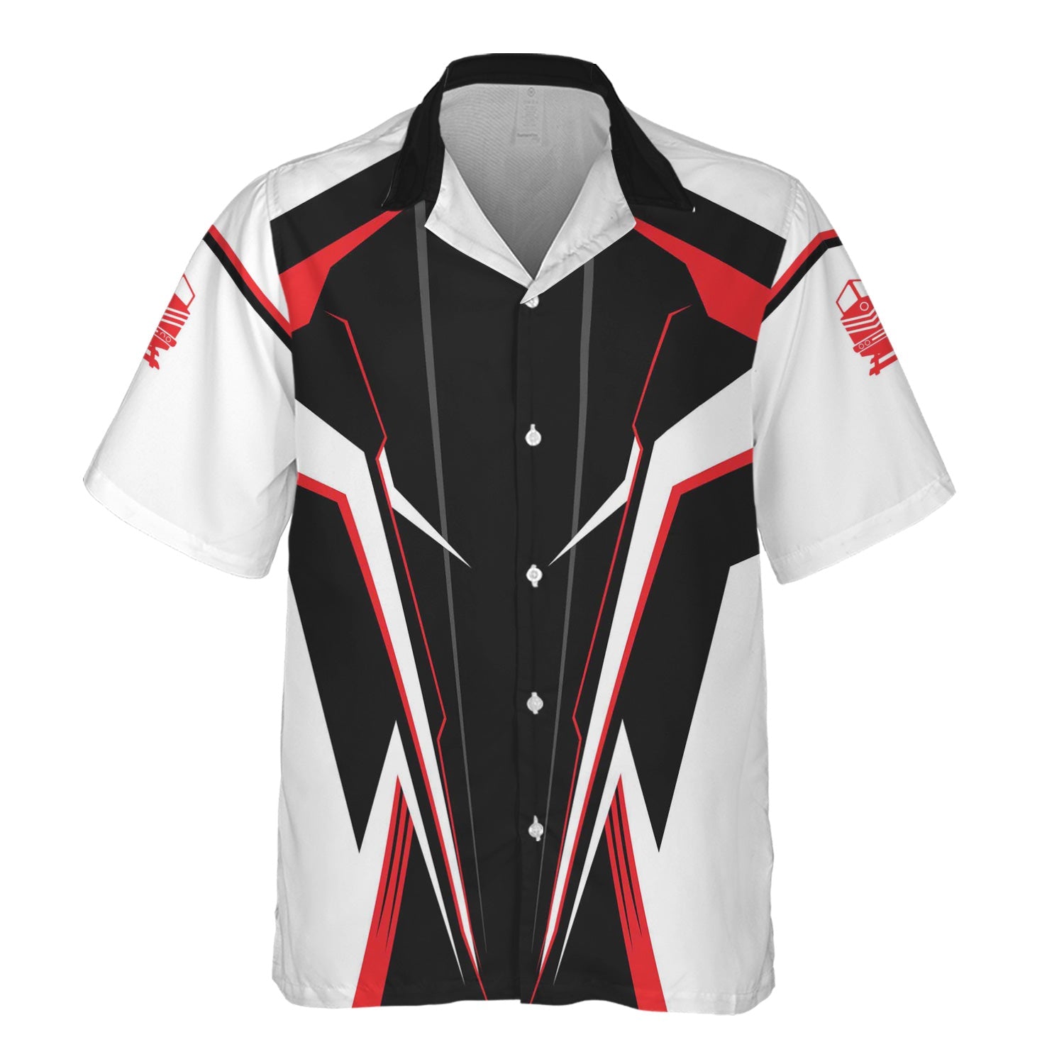 Railspirit Personalized Chicago, Milwaukee, St. Paul and Pacific Railroad Hawaiian Shirt Lightning-Edge Design Milwaukee Road Train Shirt