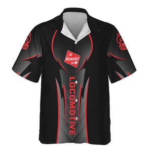 Railspirit Personalized Chicago, Milwaukee, St.Paul and Pacific Railroad Hawaiian Shirt Striking Line Milwaukee Road Train Shirt For Locomotive Lover