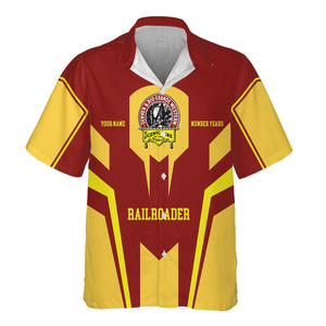 Railspirit Personalized Denver and Rio Grande Western Railroad Hawaiian Shirt Custom Year Railroader Shirt Gift Idea For Train Lover