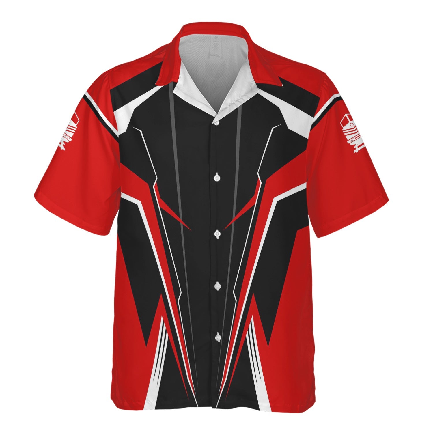 Railspirit Personalized Missouri Pacific Railroad Hawaiian Shirt Lightning-Edge Design Train Shirt For Railroad Lovers