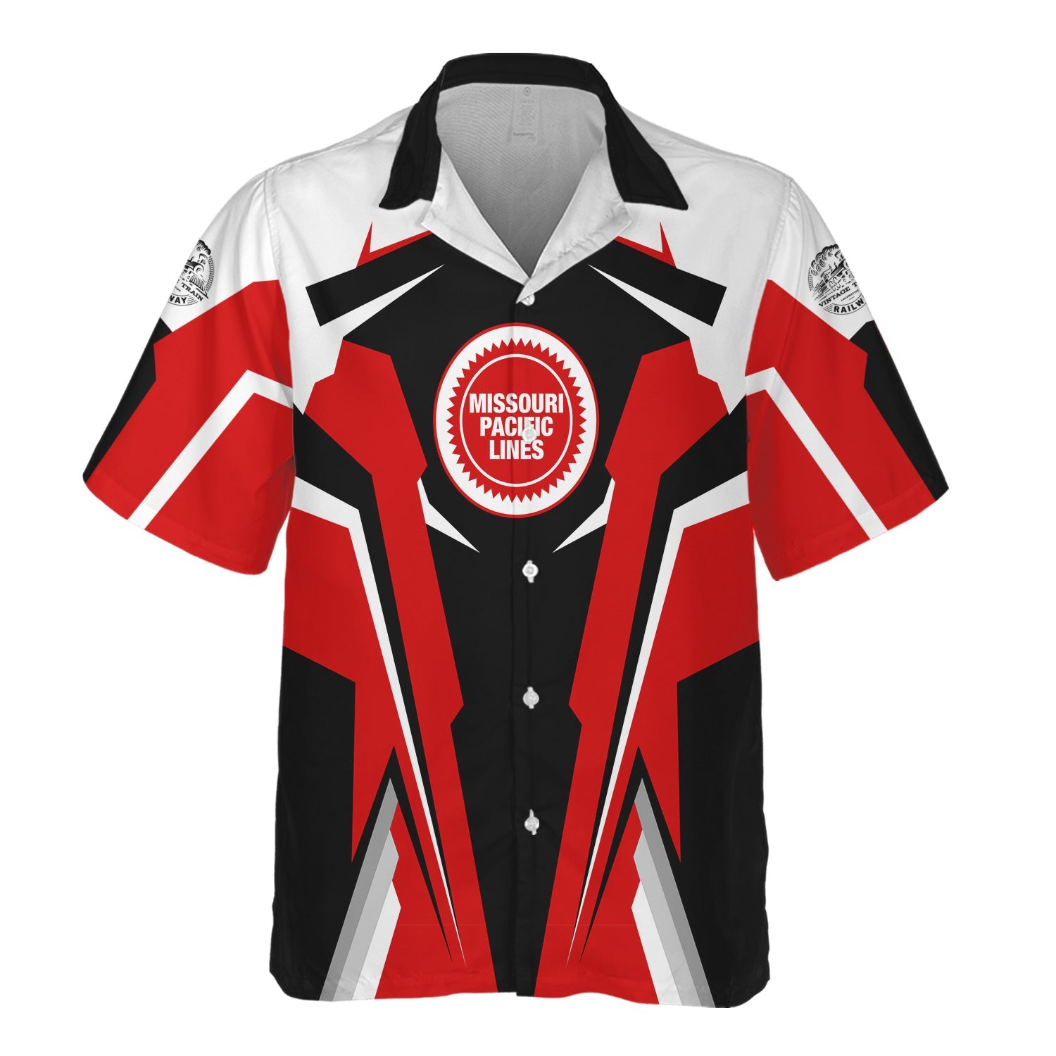 Railspirit Personalized Missouri Pacific Railroad Hawaiian Shirt Strong Line Style Train Unisex Shirt All Over Print