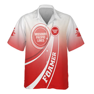 Railspirit Personalized Missouri Pacific Railroad Hawaiian Shirt Railway-Themed Style Shirt Gift Idea For Trainspotter