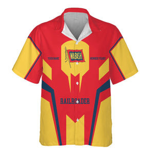 Railspirit Personalized Wabash Railroad Hawaiian Shirt Custom Year Railroader Shirt Gift Idea For Train Lover