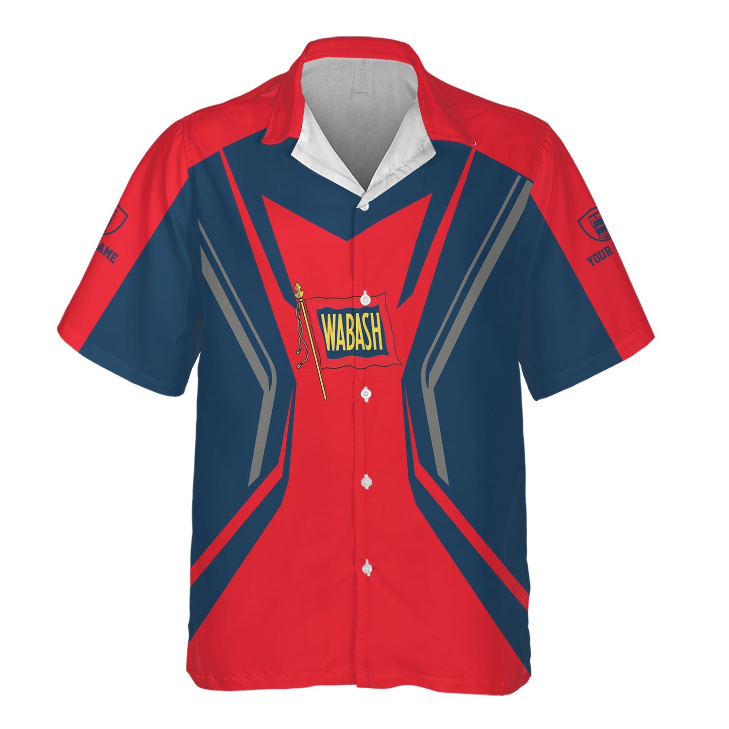 Railspirit Personalized Wabash Railroad Hawaiian Shirt Unique Style with Custom Job Train Shirt