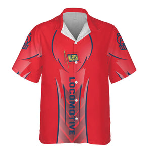 Railspirit Personalized Wabash Railroad Hawaiian Shirt Striking Line Style Train Shirt For Locomotive Lovers