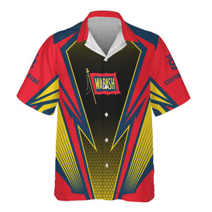 Railspirit Personalized Wabash Railroad Hawaiian Shirt Lightning Graphic Style Shirt Gift Idea For Train Lover