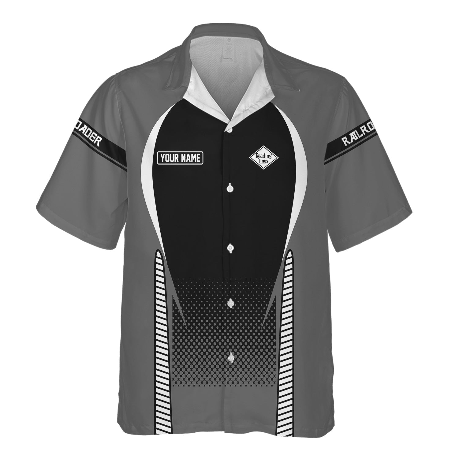 Railspirit  Personalized  Reading Railroad Hawaiian Shirt  Stress Is Caused By Not Having Enough Trains  Shirt All Over Print