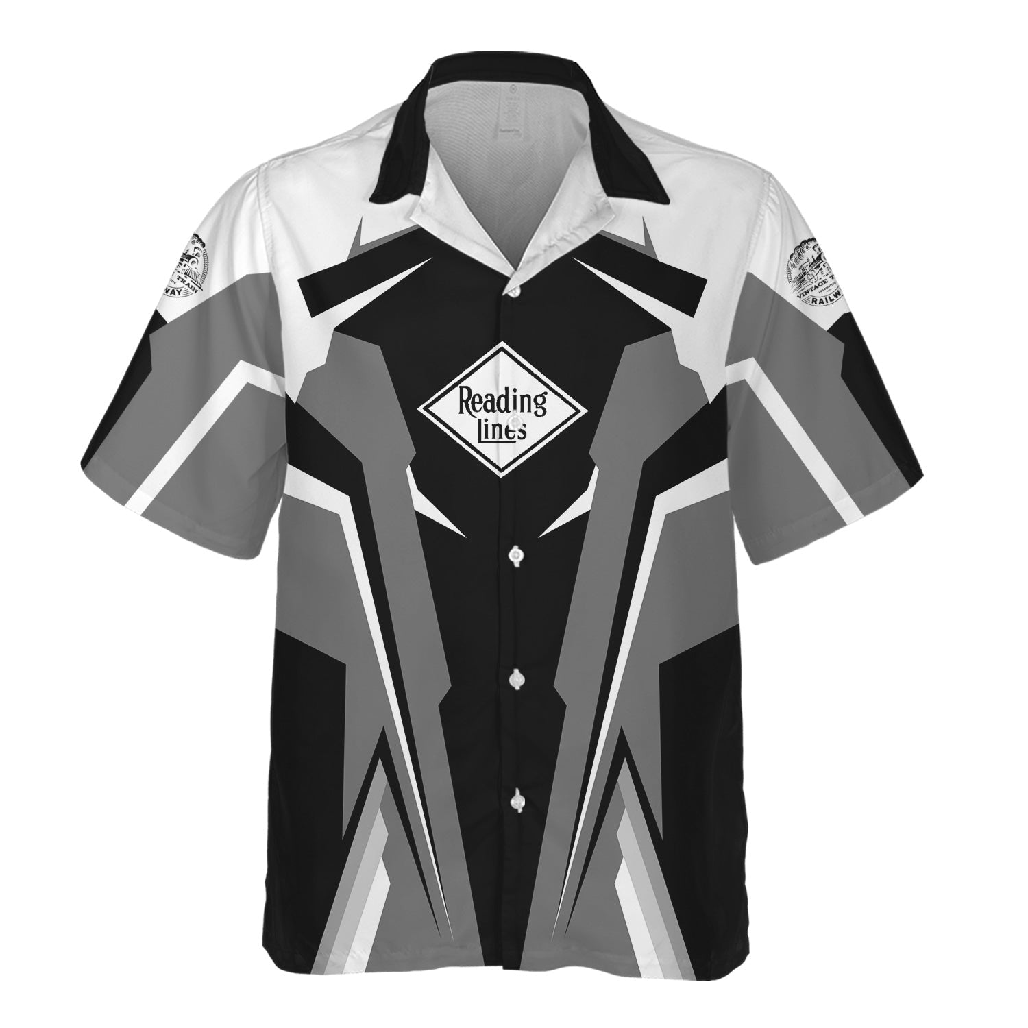 Railspirit Personalized Reading Railroad Hawaiian Shirt Strong Line Style Train Unisex Shirt All Over Print