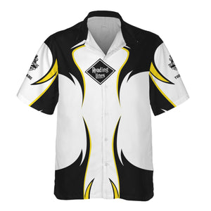 Railspirit Personalized Reading Railroad Hawaiian Shirt Distinctive Flame Style Shirt For Steam Engine Addict