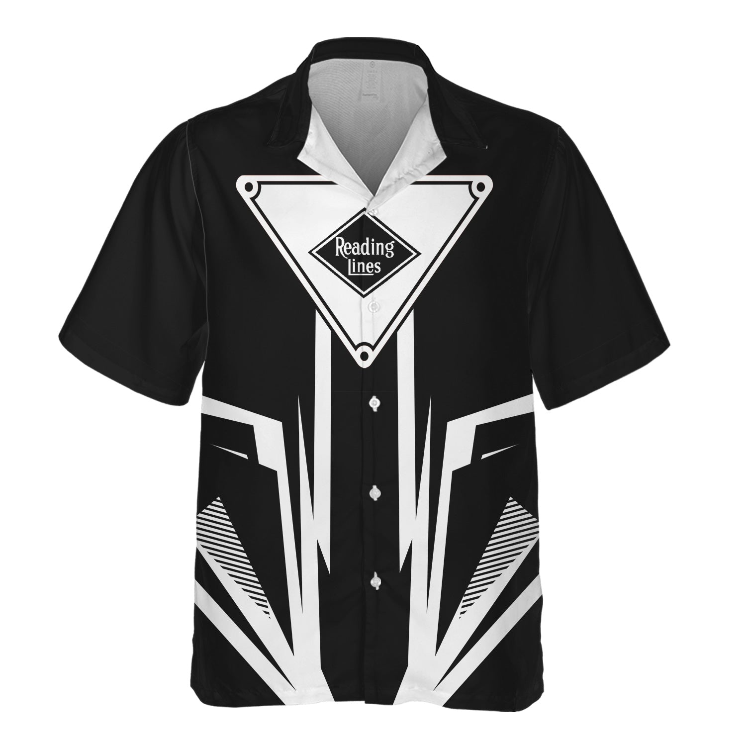 Railspirit Reading Railroad Hawaiian Shirt Bold Graphic Style All Over Printed Shirt