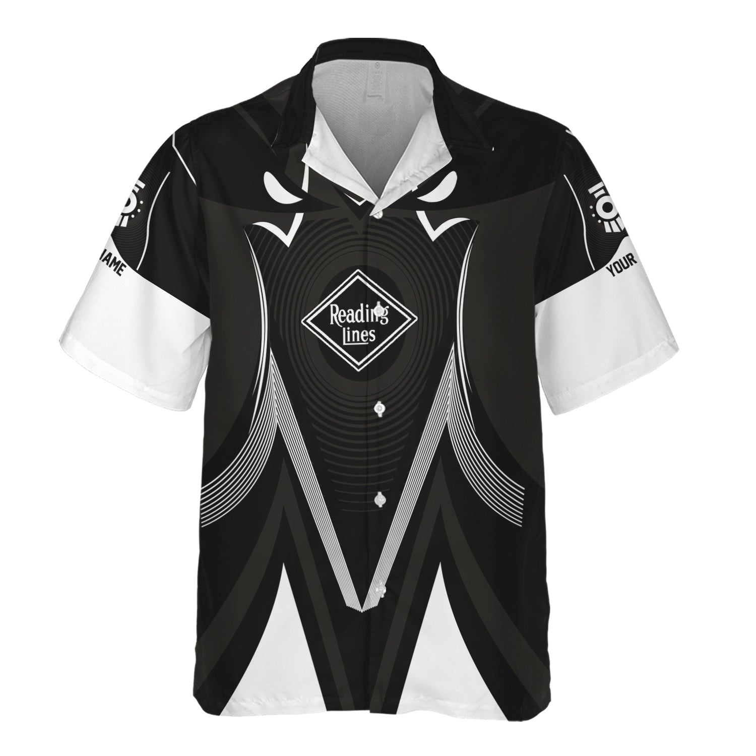 Railspirit Personalized Reading Railroad Hawaiian Shirt Vibrant Graphic Pattern Shirt For Train Enthusiasts