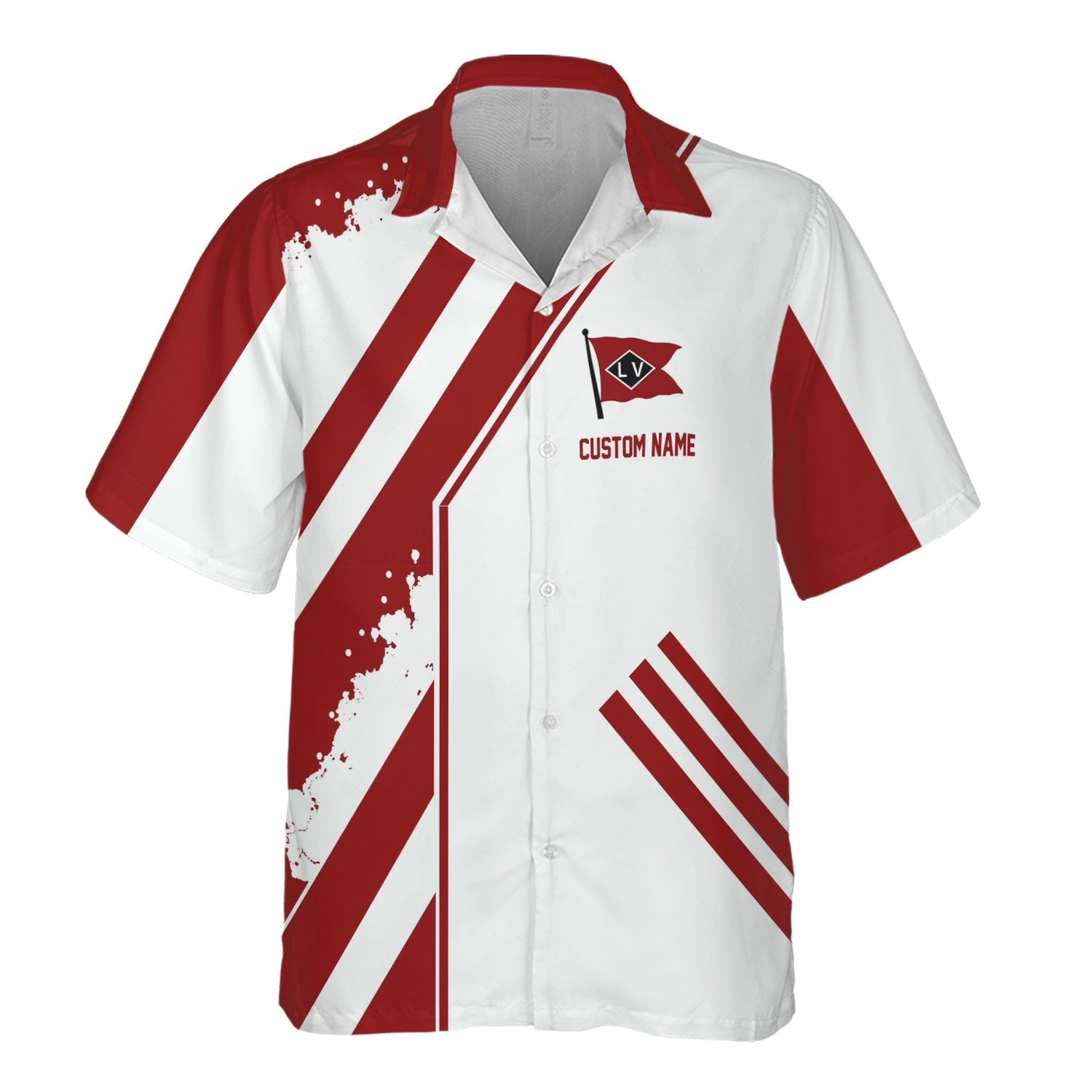 Railspirit Personalized Lehigh Valley Railroad Hawaiian Shirt Locomotive Design Train Shirt for Train Enthusiast