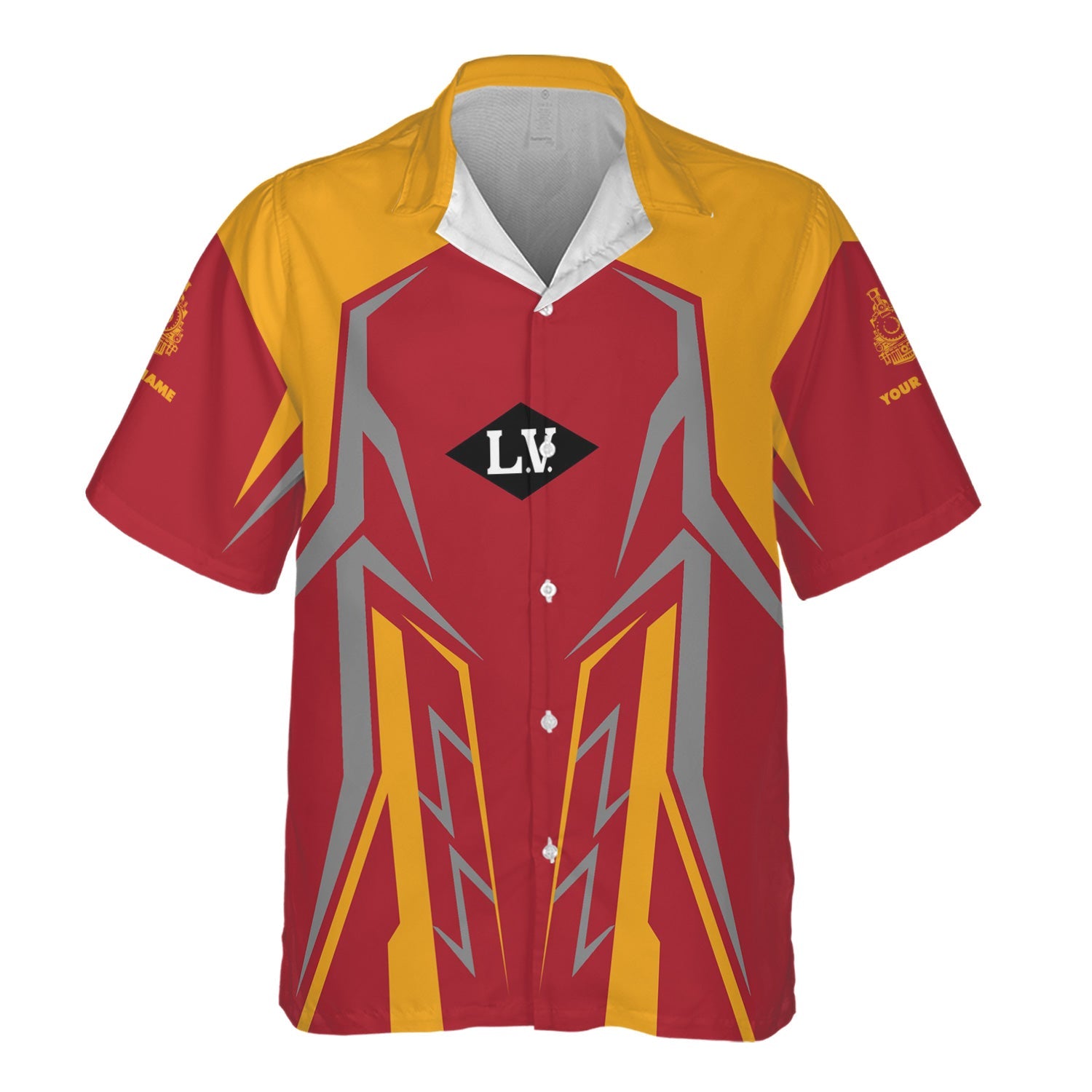 Railspirit Personalized Lehigh Valley Railroad Hawaiian Shirt Futuristic Design with Custom Job Train Shirt